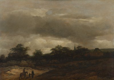 Paesaggio dunale con strada e chiesa da Guillam Dubois